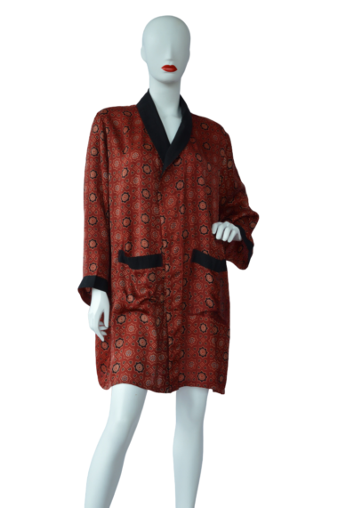 dressing gown classic russet modal